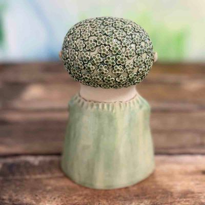 Lykkefnugg, skulptur ca 16 cm (08)