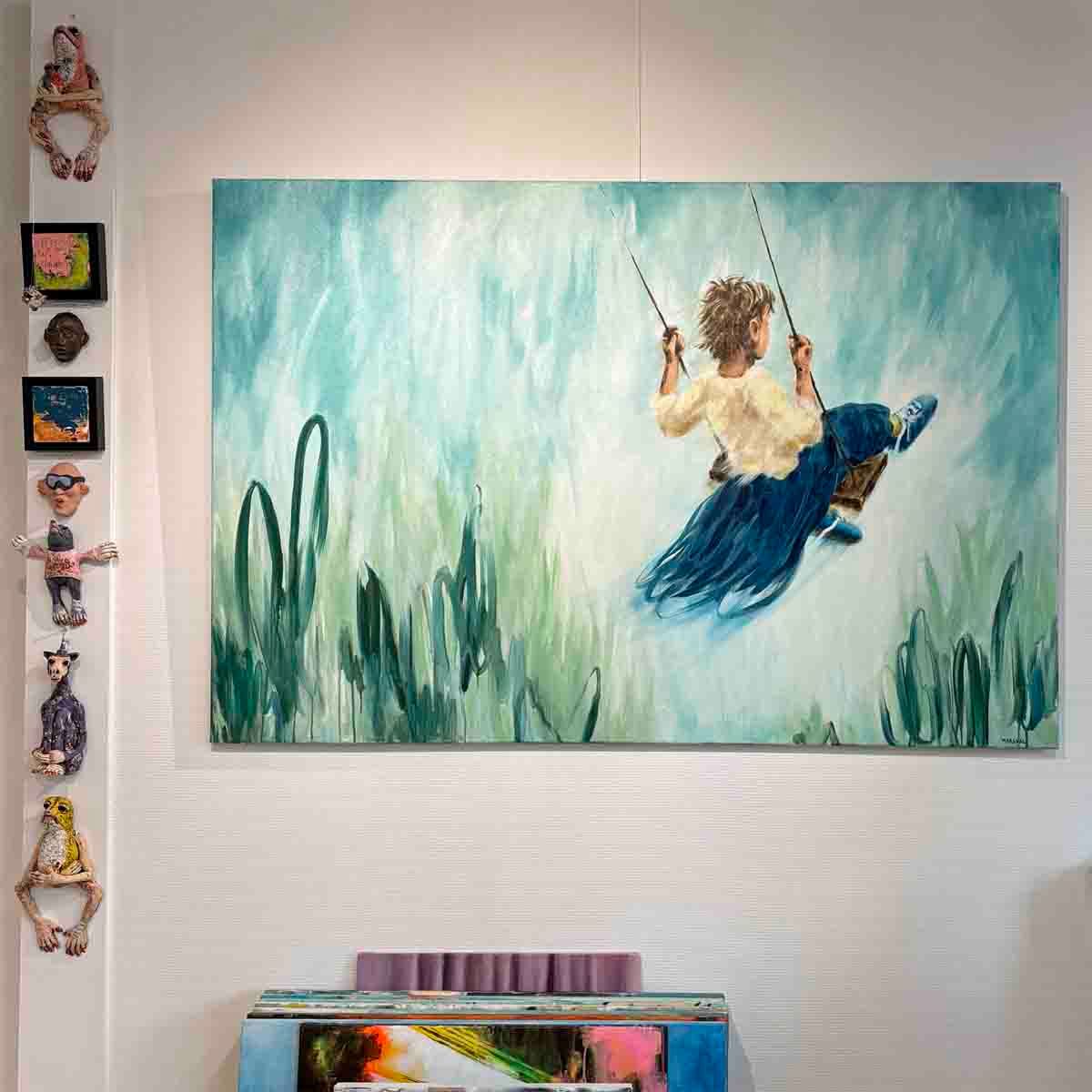 No gravity, 150x100 maleri