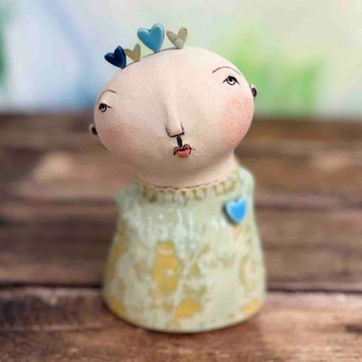 Lykkefnugg, skulptur ca 16 cm (11)