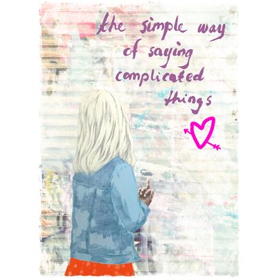 The simple way (30x40cm) kunstplakat