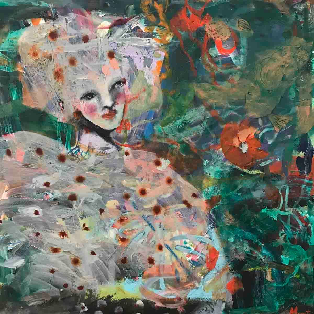 Verde, 100x100 maleri