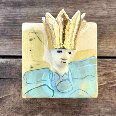 Kunstkloss, skulptur vegg ca 9x9 (M-608)