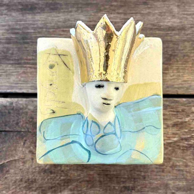 Hovedbilde Kunstkloss, skulptur vegg ca 9x9 (M-608)