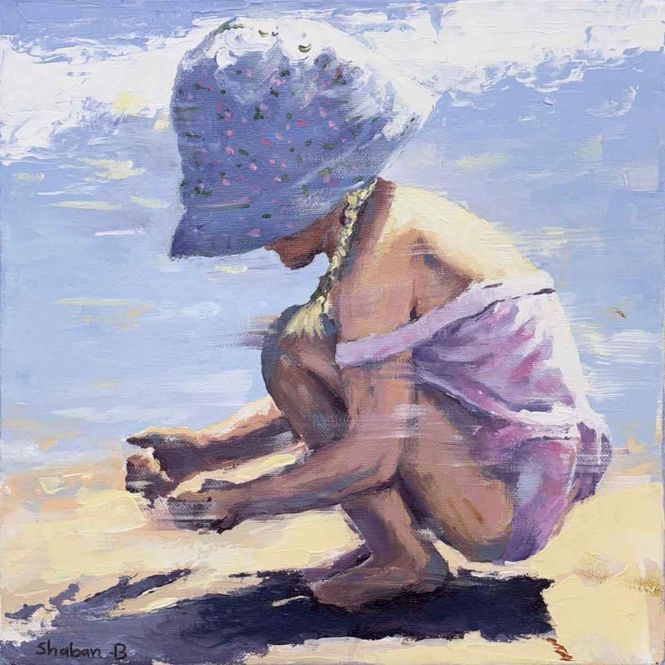 Hovedbilde Gleden, 30x30 maleri (2)