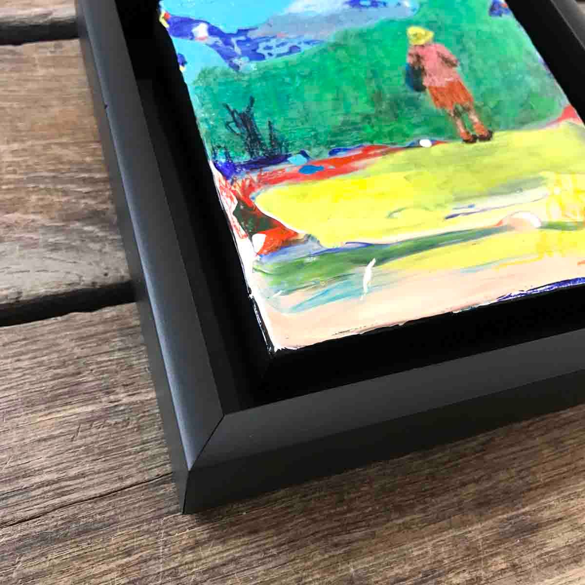 Norway, 10x10 cm maleri