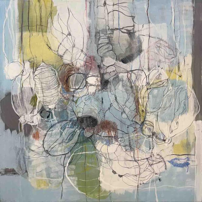 Hovedbilde Vrimmel, 90x90 maleri