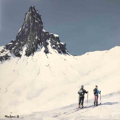 Fingeren, 30x30 maleri