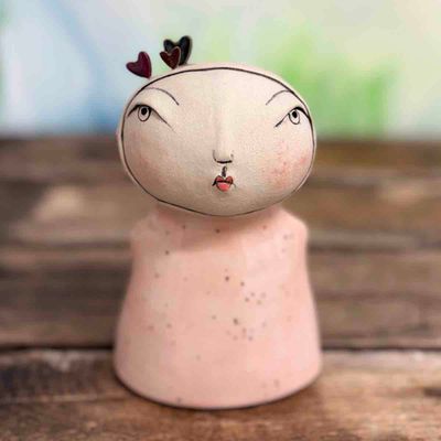Lykkefnugg, skulptur ca 16 cm (12)