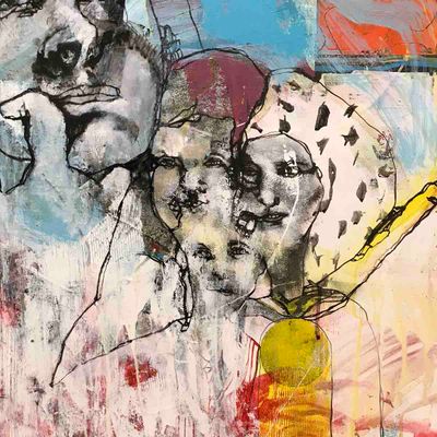 Realitet, 100x81 maleri
