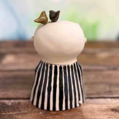 Lykkefnugg, skulptur ca 16 cm (06)