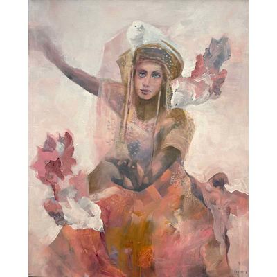 At the end of a dream, 100x80 maleri