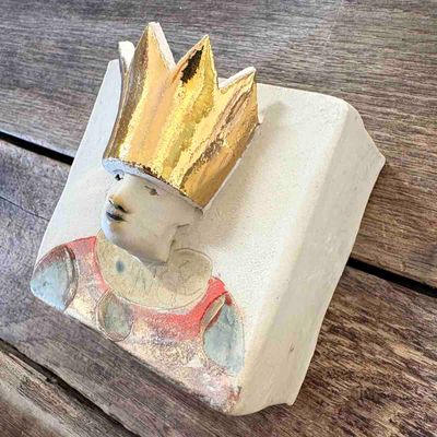 Kunstkloss, skulptur vegg ca 9x9 (M-612)
