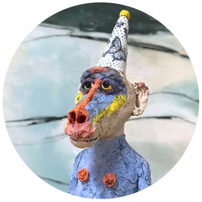 keramikkskulptur ape