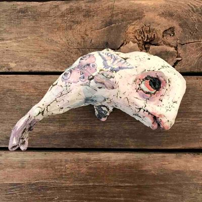 Hval, hengende tak-skulptur 19 cm (H-011)