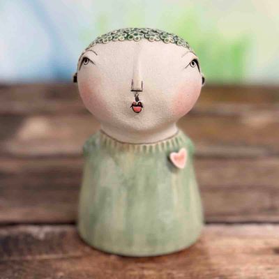 Lykkefnugg, skulptur ca 16 cm (08)