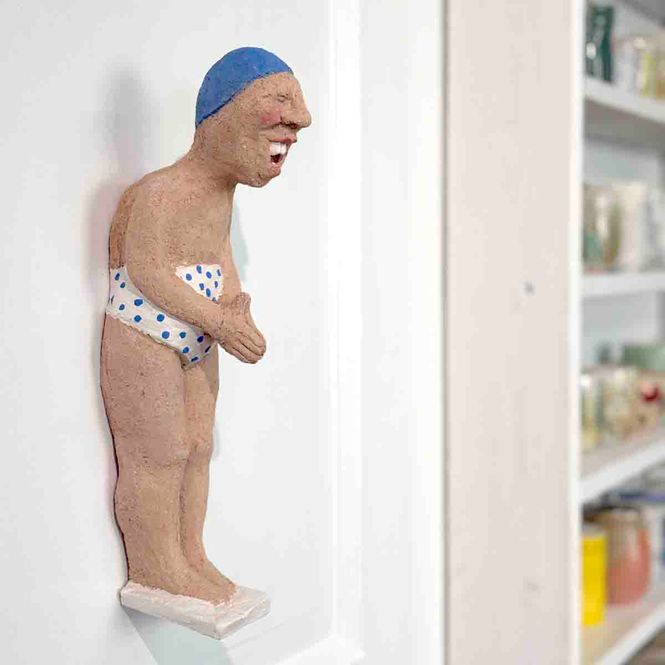 Hovedbilde Stuper Stian, skulptur vegg 34 cm