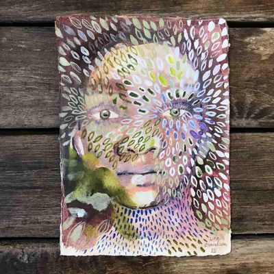 Aura, akvarell 21x15 cm