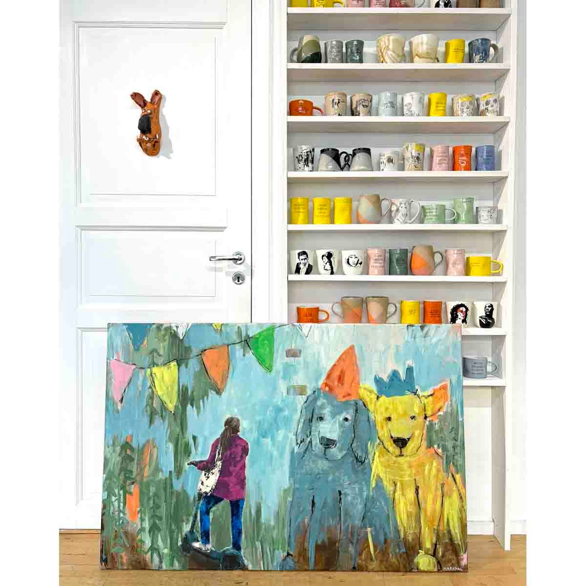 Festivitas, 120x80 maleri