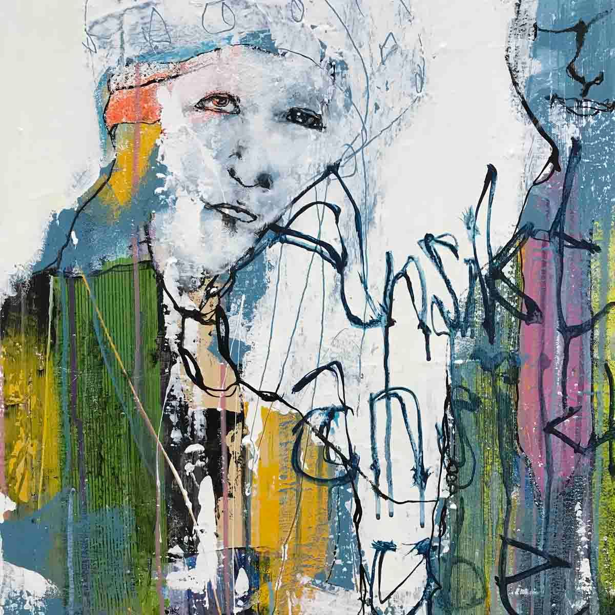 Minner, drømmer, tanker, 100x81 maleri